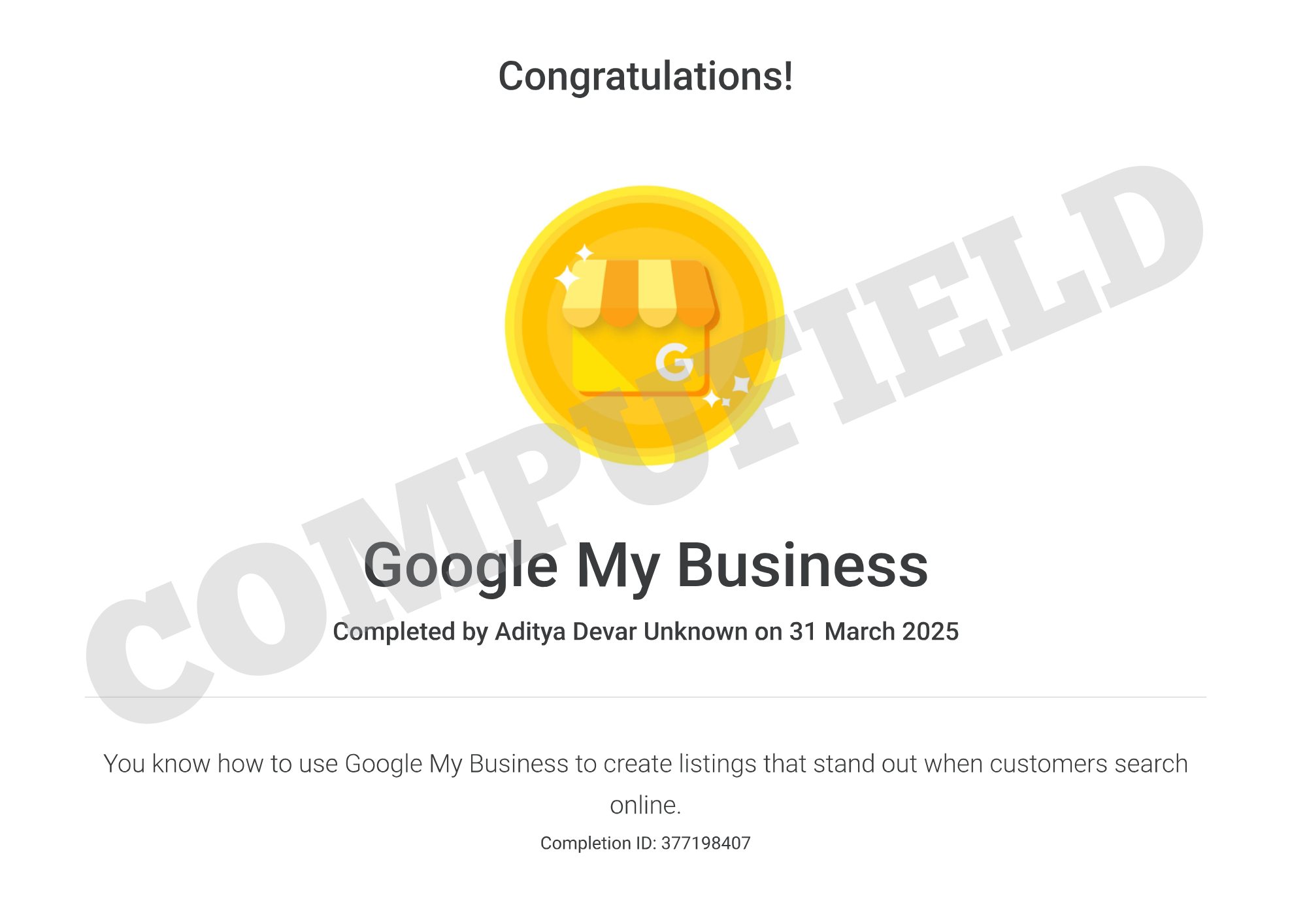 Digital Marketing Training Certificartion